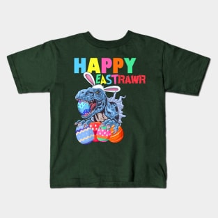 Easter Bunny Dinosaur Egg Hunt Boys Girls Easter Sunday Egg Hunting Costume Kids T-Shirt